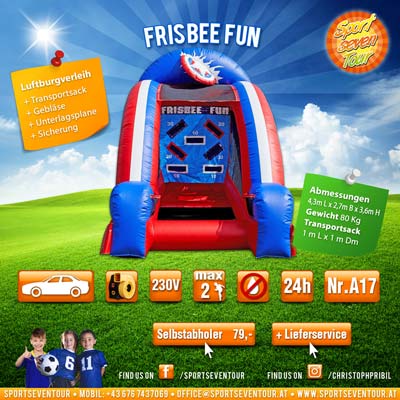 aufblasbares Spiel Frisbee Fun mieten