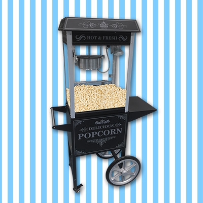 Popcornwagen schwarz mieten